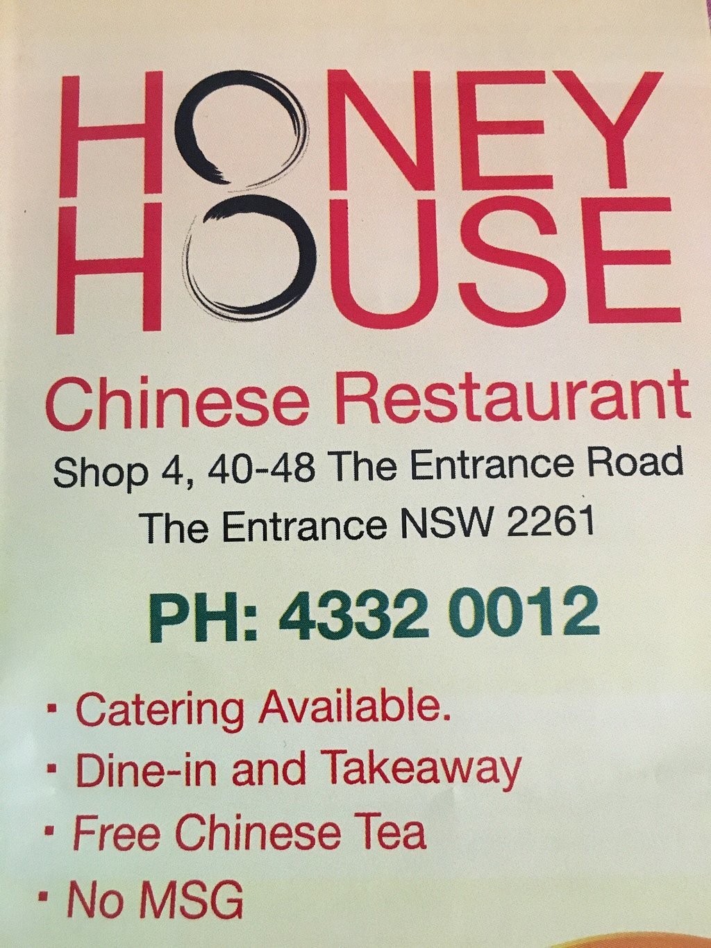 Honey House Chinese Restaurant